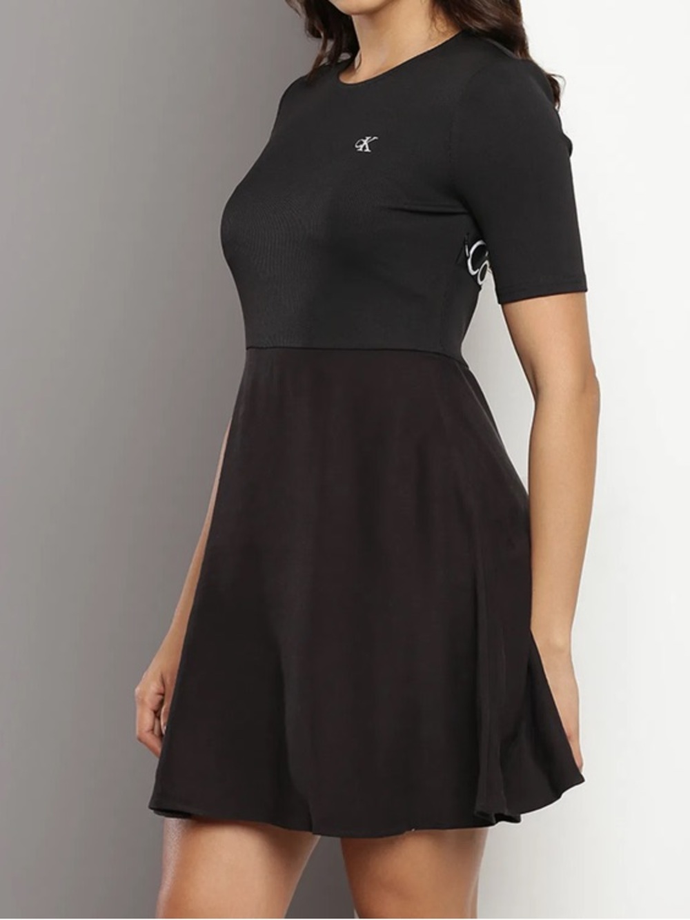 Calvin Klein Black Tennis Golf Pickleball Fit and Flare Dress